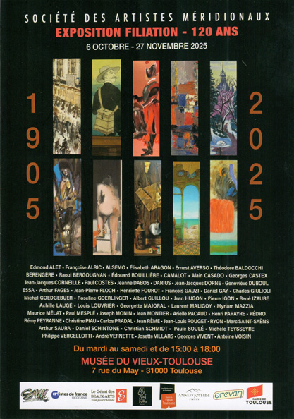 Expo Filiation 120 ans du salon des artistes Méridionaux